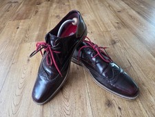 Lambretta Franky men's burgundy brogue/formal shoes size UK 10
