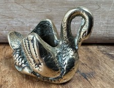 Vintage Brass Swan Matchstick