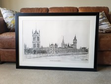 Rare Limited Edition Stephen Wiltshire Print of Houses of Parliament.