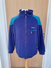 Vintage Trango Polartec Fleece - Full Zip - Purple Green 90s Style - Size Medium