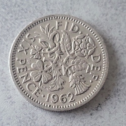 1962 sixpence queen elizabeth - 1962,