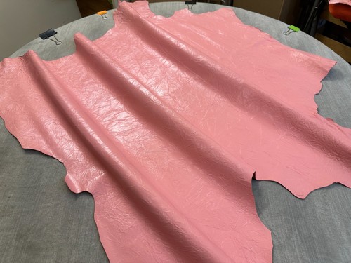 Leather skins hides baby pink - leather,