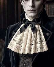 Cream Lace Jabot Cravat