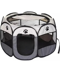 Foldable Fabric Dog Cat Pet Portable Cage Crate Travel Play Pen XL 91x91x58cm