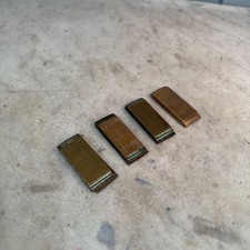 Set of 4 brass Art Deco door