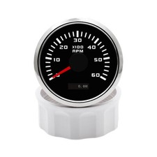 52mm Tachometer 0-6000 RPM Gauge Diesel Tacho Car Boat Motor Engine Rev Counter