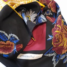 Vintage Silk Scarf Pirandre Paris Abstract Scarf - Retro Fashion Gifts for Her