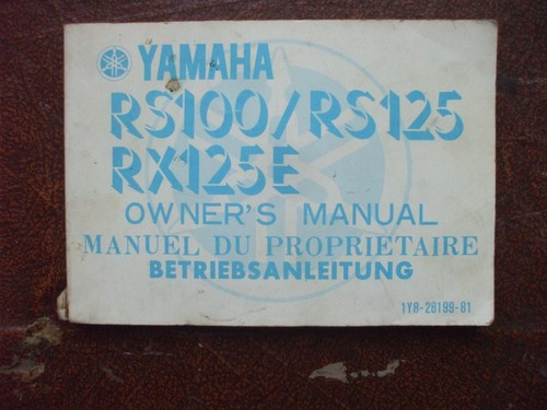 Yamaha rs100 rs125 rx125e - yamaha,