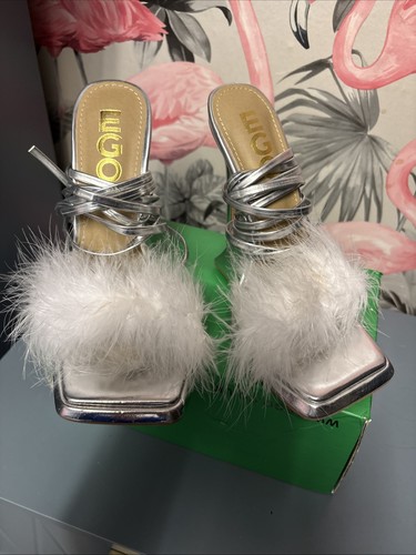 Ego fluffy strappy heels - ego, size