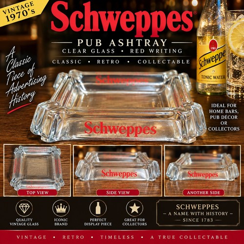 Vintage retro 1970s schweppes - vintage,