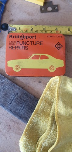 Vintage car puncture tin cure - car,