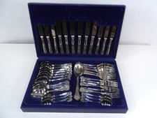 Vintage 44 piece Kings Cutlery Set In Case, Made in Korea, Excellent Cond.  #W2