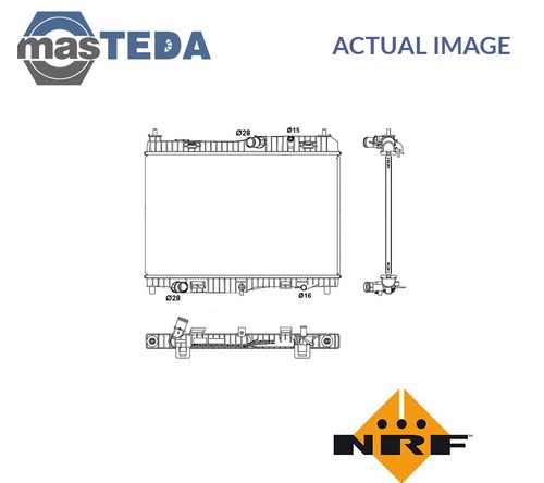 53043 engine cooling radiator - 53043,
