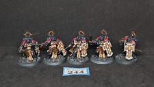 Black Templars Space Marine Bladeguard Veterans x5 Painted #244 Warhammer 40k 