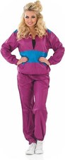 Women`s 80s Purple Shell Suit