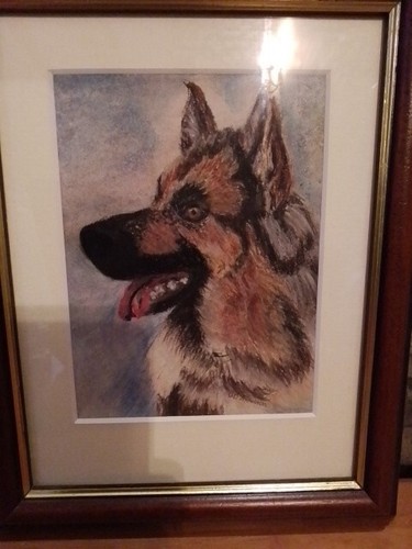 Original dog art - dog,