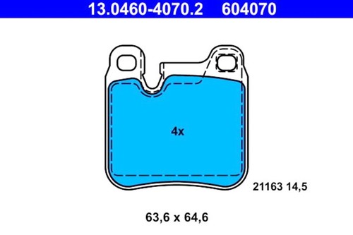 Ate disc brake pad - pad, set