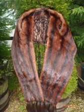 Vintage Real Fur Stole with