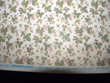 Lot Of 3 Vintage 12×18 WEDGEWOOD Schumacher 1:12 Dollhouse Wallpaper Miniature