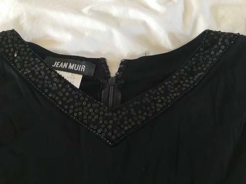 Jean muir black dress with - jean,