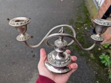 Pair vintage silver plated - of, silver-plated