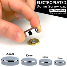Threaded chrome dome screw - chrome,