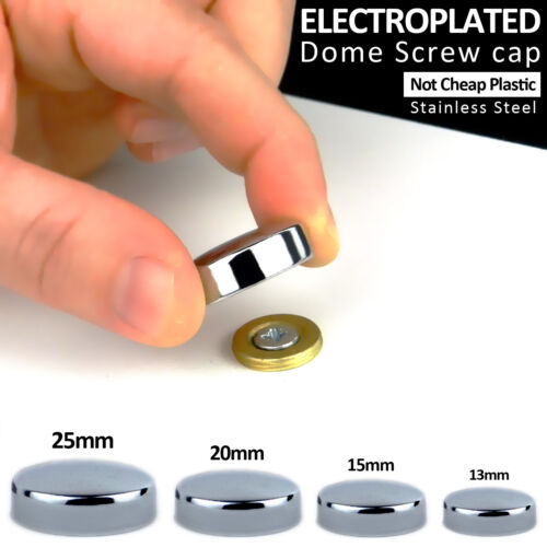 Threaded chrome dome screw - chrome,