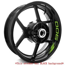 For Kawasaki Z900 17-23 22 21 20 19 18 Racing 17'' Decal Wheel Rim Sticker Green
