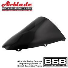 Airblade Race Screen Fits Kawasaki Ninja ZX-10R 06-07 Dark Smoke Double Bubble