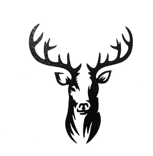 Stag head wall art vinyl - head,