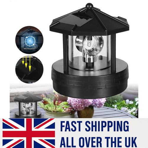 Solar powered rotating led - solar-powered,