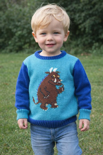 Gruffalo jumper knitting - gruffalo,