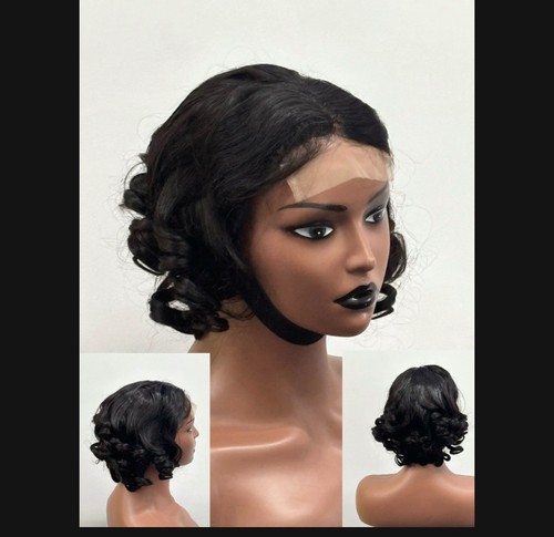 Women remy short curly wig - remy,