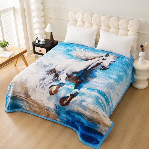 Faux fur throw - faux,