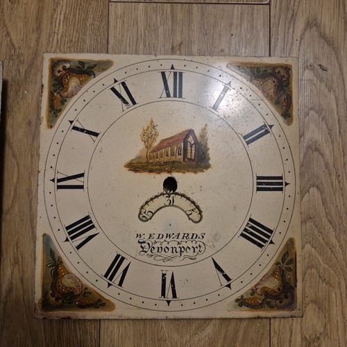 Antique longcase clock face - antique,