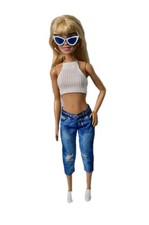 Barbie Doll Dressed Jeans Top