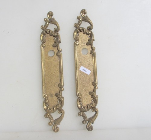 Antique brass door knob - door,