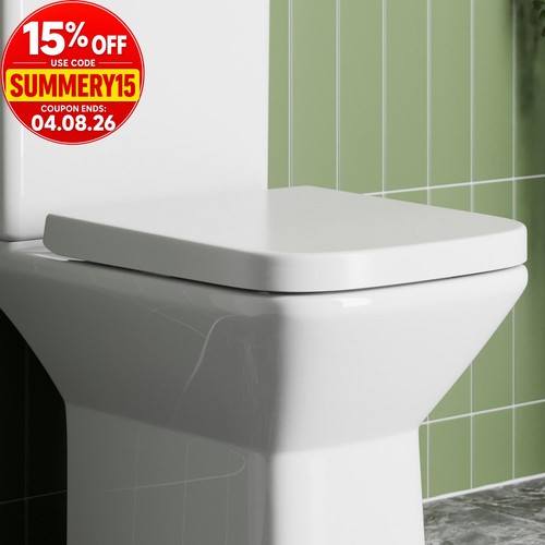 Bathroom toilet seat square - bathroom,