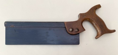 Vintage steel backed - 10", tenon