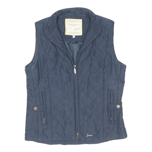 Joules womens navy quilted zip - joules,