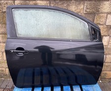 PEUGEOT 108, CITROEN C1 MK2 (2014-22) 3DR O/S FRONT DRIVER SIDE DOOR BLACK (EXZ)