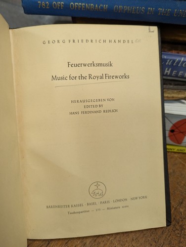 Handel feuerweksmusik music - feuerweksmusik,,