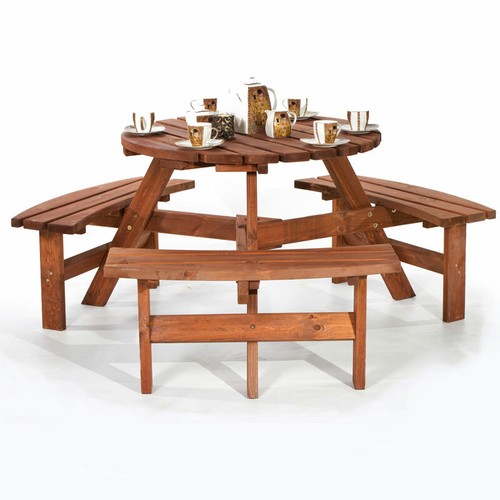 Brentwood round picnic table - brentwood,