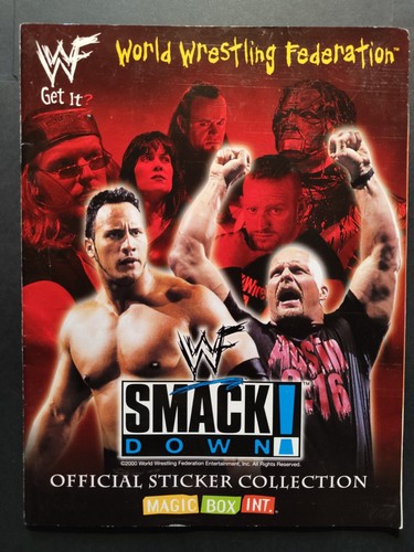 Wwf smackdown sticker album - wwf,