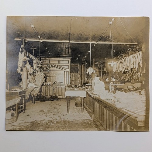 Antique butcher shop interior - antique,