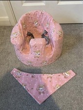 Bumbo Baby Seat Blue with Tray and Harness  VGC