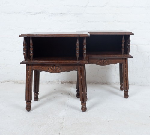 Pair vintage french oak - of,
