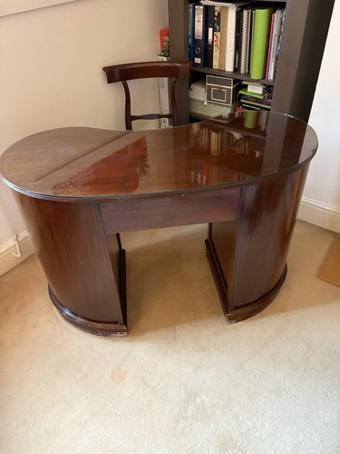 Antique kidney shaped mahogany - antique,
