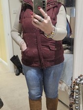 Ladies Burgundy Fur Lined
