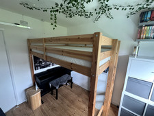 High Sleeper Pine Double Bed